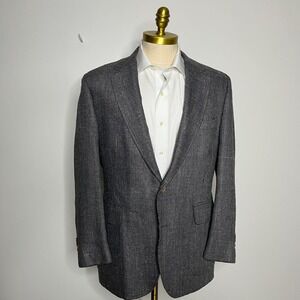Britches of Georgetowne Sport Coat Mens 42R‎ Gray Donegal Tweed Wool Silk Blazer